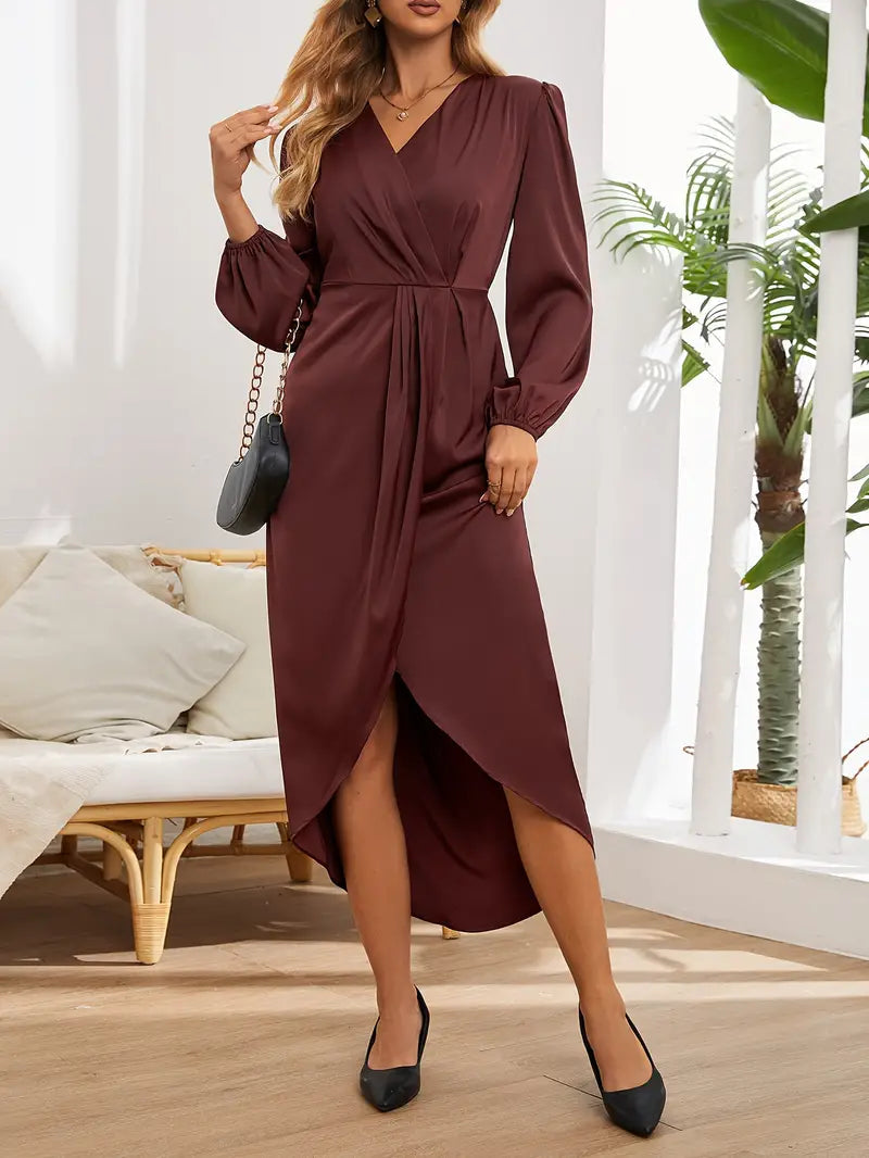 Olivia Elegante Midi Wikkeljurk