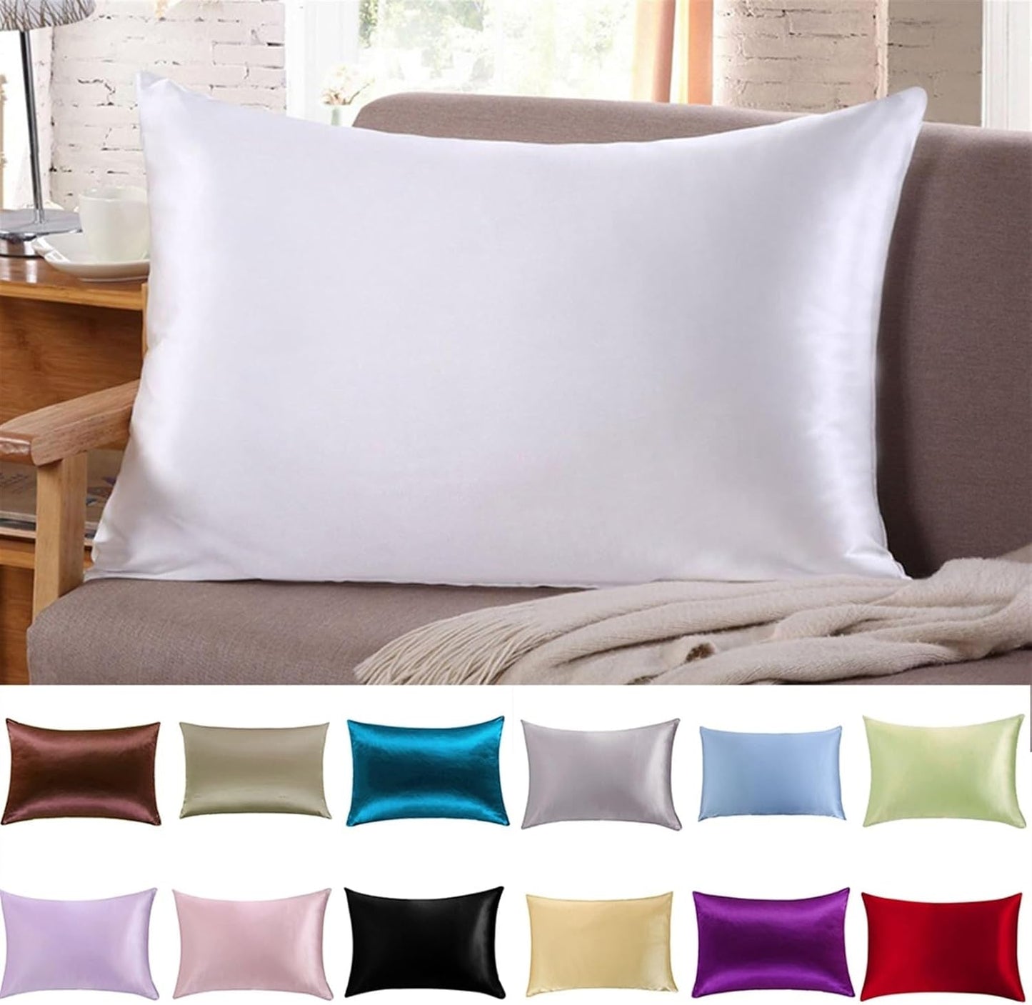 Zijdezacht Satijn Kussensloop